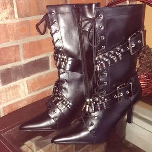 Militant Boot - Black and Silver
